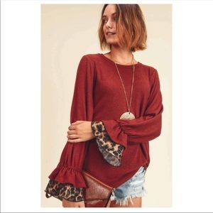 ✋Sold Out!!!🤚Gorgeous Cashmere Brushed Wine